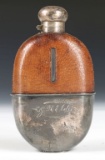 Glass Flask With Leather