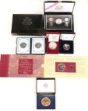 1993, 1998 U.S. Mint Premier Silver Proof Sets & T. Jefferson Coinage & Currency Set + More