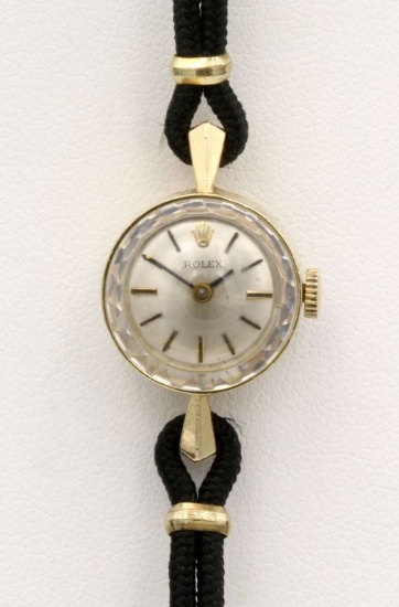 Ladies 17 Jewel Rolex 14 K Yellow Gold Wrist Watch