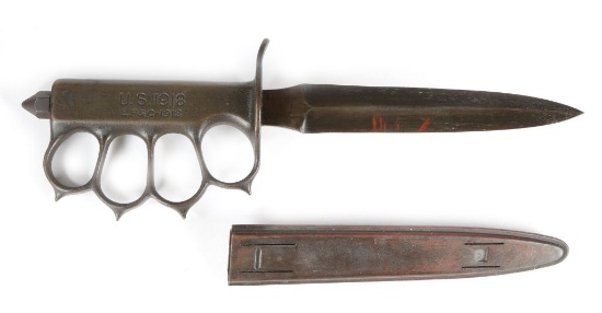 US 1918 Trench Knife With Matching Scabbard