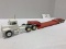 Mack R Model w/ 3-Axle Lowboy - White and Red