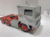Volvo Tandem Cabover Tractor - Silver w/Red Frame