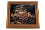 Caterpillar D10 Dozer w/Ripper Picture in Frame