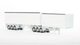 MaxiTRANS Freighter EZI-Liner B Double Trailer Set - White/White