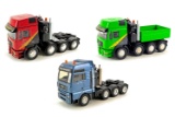 MAN Set of three 600PS Pulling Champion Trucks - Red, Blue & Green