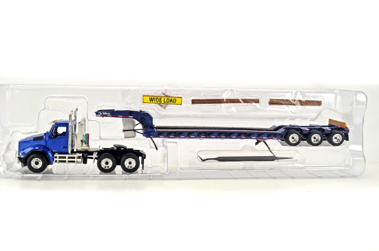 Kenworth T880 Tractor w/Lowboy - Blue