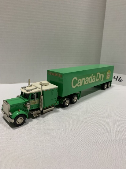 Peterbilt 3-Axle Tractor w/Sleeper & Van Trailer - Canada Dry - 1:48