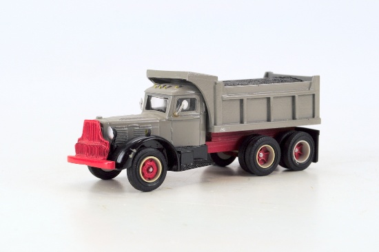 White Motors Dump Truck with Asphalt Load - 1:55