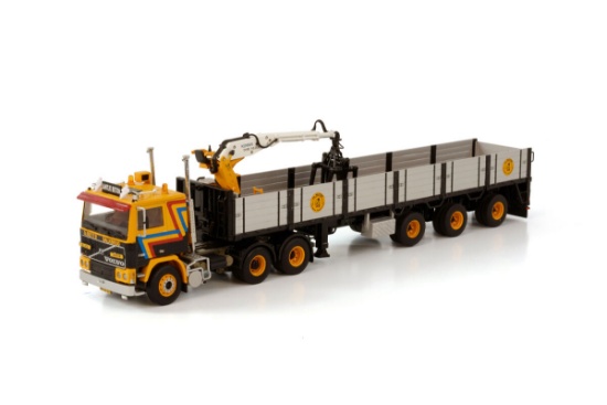 Volvo F12 6x2 w/Brick Trailer & Crane - Fa Buiter