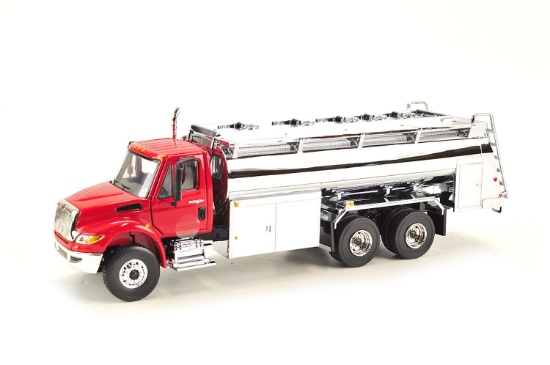 International Durastar Liquid Fuel Truck - Red & Silver