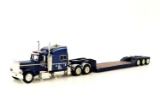 Peterbilt 2-Axle Tractor w/Sleeper & Trail King Lowboy - Keen - 1:48