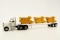 Peterbilt 359 w/Flatbed Trailer & 3 Engine Load