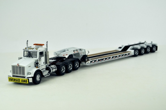 Kenworth T800W Roger's with Lowboy - White