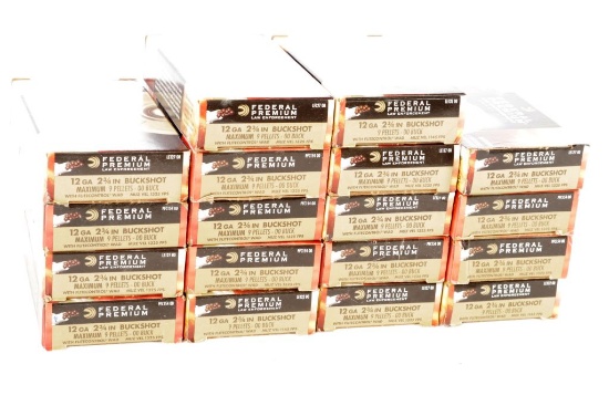 Approximately 90 Rounds 12 Gauge Buckshot 2 3/4" Shells