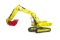 JCB 807 Excavator w/Red Bucket - 1:35