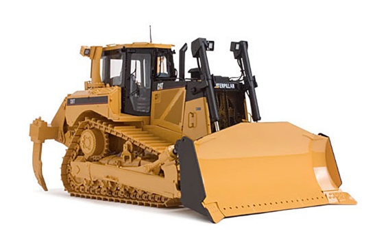 Caterpillar D8T Bulldozer - Anti Glare - 1:24 - Brass