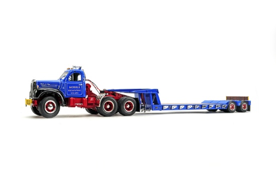 Mack B-Model w/Lowboy Trailer - 1:25 - Blue