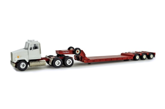 Freightliner Tractor w/Lowboy - White/Red