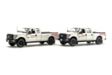 Ford F250 Pickup Truck Escort Set - White - Bay Crane