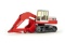 Poclain 90 Tracked Excavator - Red