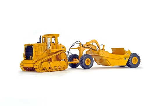 Caterpillar D9L w/Towed 631E Scraper - 1:48