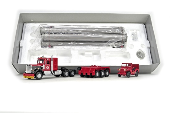 Kenworth Truck w/Pipe Load, Dolly & Mutt