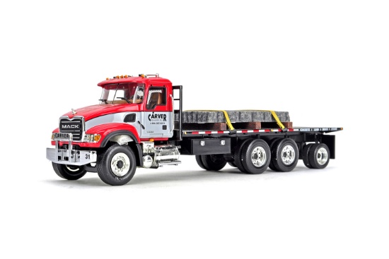 Mack Granite w/24' Flatbed - Carver Quarries - 1:25