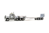 Peterbilt 379 w/Nelson Ramp Trailer - White
