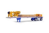 East 2-Axle Fltabed Trailer w/Crane Mat Load