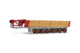 Nooteboom 6-Axle Trailer w/Crane Mat Load