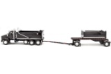 Kenworth T880 Rogue Dump w/Transfer Dump - Black - 1:64