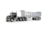 Mack Granite 8x4 w/Dump Trailer & Gravel Load