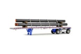 East 2-Axle Trailer w/Pipe Load