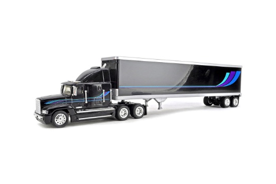 Freightliner FLD120 Tractor w/Van Trailer - 1:53 - Black