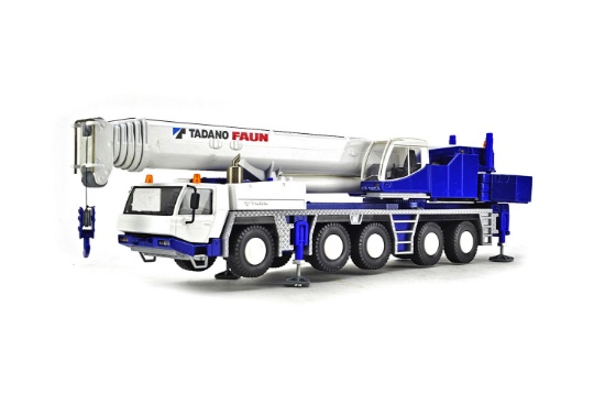Tadano Faun 5-Axle Mobile Crane - Blue & White