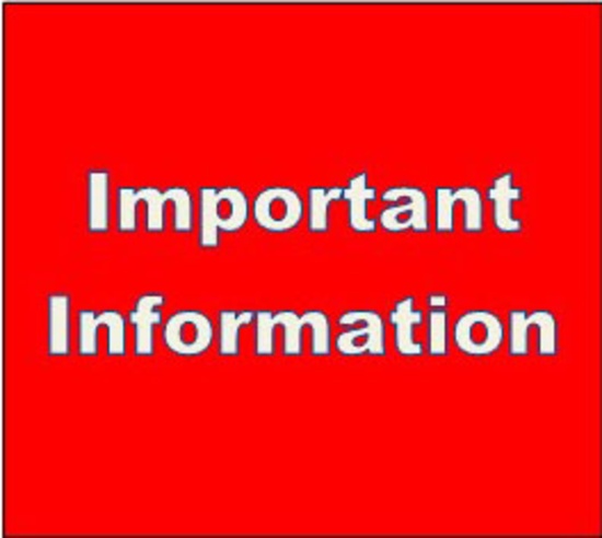 Important Information For All Bidders