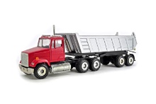 Freightliner Meiller Dump Trailer - Red/Silver
