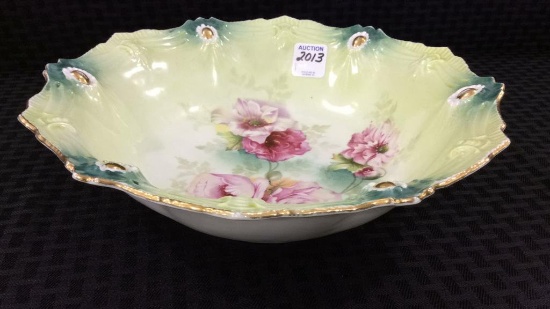 RS Prussia Mark Floral Decorated Bowl