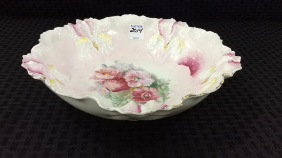 RS Prussia Mark Floral Decorated Bowl
