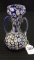 Sm. Millefori Dbl Handled Cobalt Blue Vase