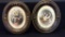 Pair of Antique Framed Oval Victorian Prints