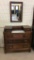 Walnut Three Drawer Dresser w/ Hanky Boxes,