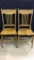 Pair of Matching Wood Kitchen Chairs