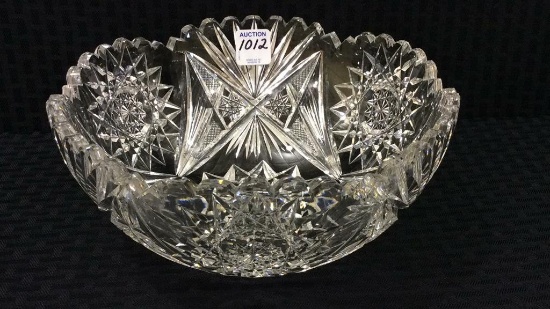 Cut Glass Crystal Bowl
