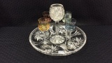 Group Including 11 3/4 Inch Lead Crystal Serving