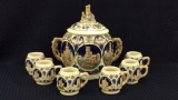 Germany Pottery Decorated Soup Tureen