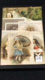 Collection of Approx. 8 Old Vintage Trade Cards-