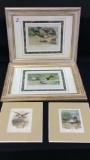Group of 4 Duck Prints Including 2 Framed
