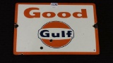 Sm. Gulf Adv. Metal/Porcelain Sign