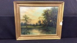 Ornate Framed Oil on Canvas-
